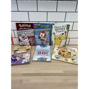 Pokemon Strategy Guide Book Lot‎ Of 8 Trackers Guide, Cookbook, Diary, Yo-Kai +